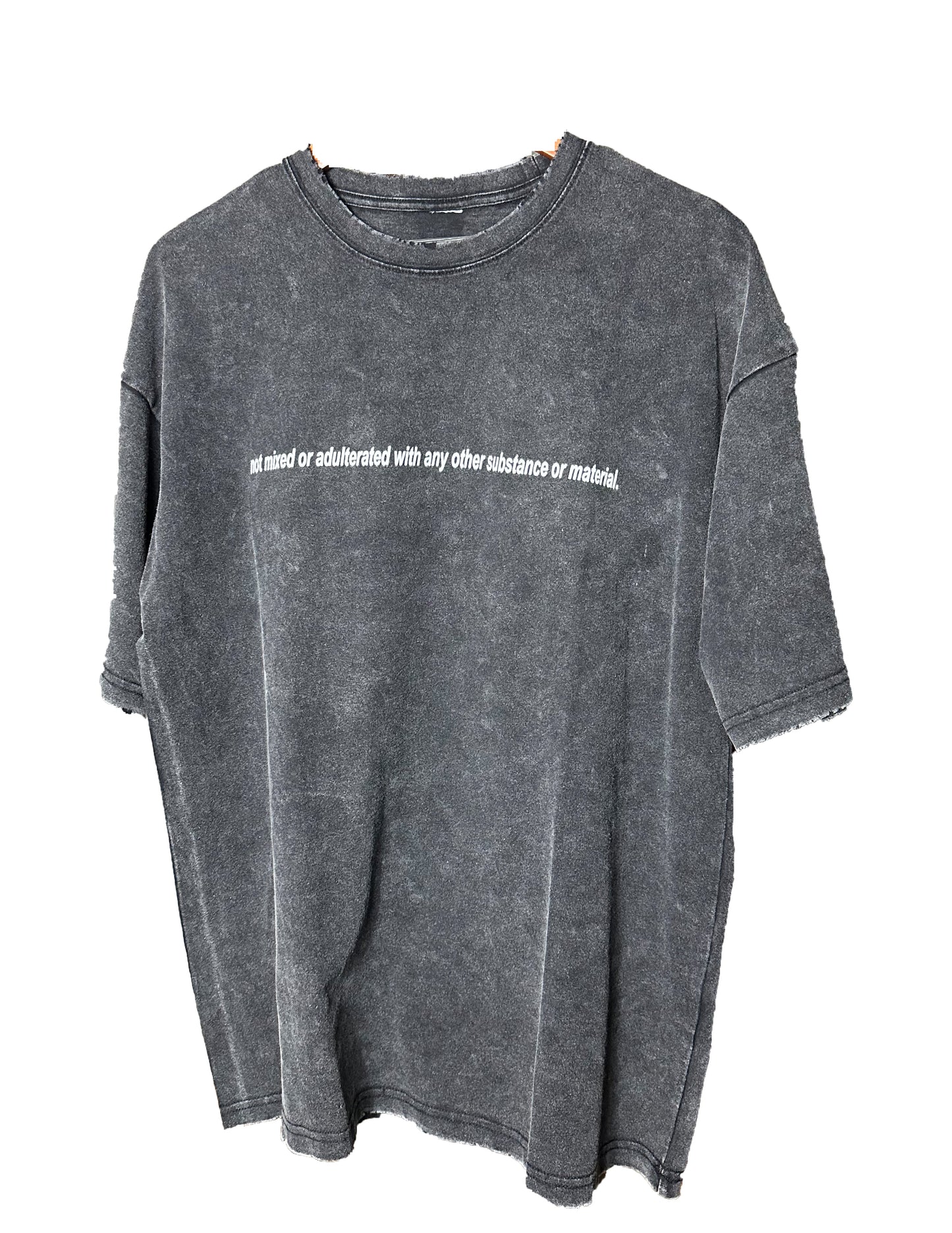 not mixed or adulterated with any other substance or material ''PURE'' vintage T-shirt
